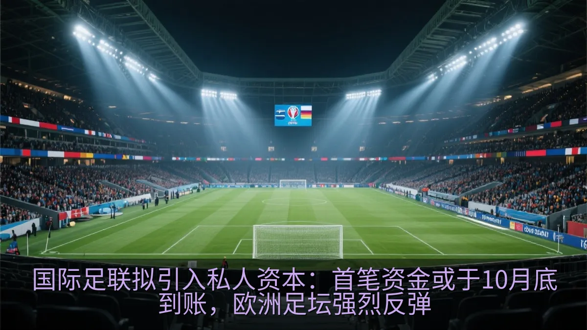 国际足联拟引入私人资本：首笔资金或于10月底到账，欧洲足坛强烈反弹